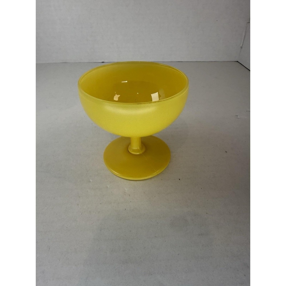 Anchor Hocking Fire King Rainbow Yellow Sherbet Mid Century Depression Glass